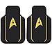 4pc Star Trek Delta Black w/Logo Front & Rear Utility Rubber Floor Mats