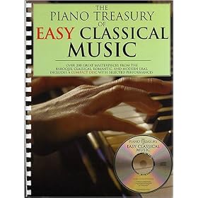 Piano Treasury Easy Of Classical Music - Piano/Voice/Guitar Songbook and CD Package