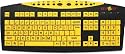 Keys-U-See Large Print Keyboard - Yellow Keys with Black Print