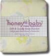Honey Baby Yellow Baby Blanket w/pastel flowers - ON SALE