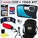 Canon PowerShot D20 12.1 MP CMOS Waterproof & Shockproof Digital Camera with GPS Tracking + 16GB Accessory Kit