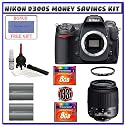 Nikon D300s Digital SLR Camera + 18-55mm f/3.5-5.6G ED II AF-S DX Zoom-Nikkor Autofocus Lens + Two (2) Transcend 8GB Card + Two (2) EN-EL3e Battery Packs + UV Filter + Starter Accessory Kit