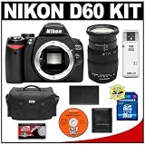 Nikon D60 Digital SLR Camera & 18-200mm HSM Optical Stabilizer Zoom Lens + 16GB Card + EN-EL9 Battery + Nikon Case + Cameta Bonus Accessory Kit