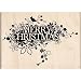 Inkadinkado Trailing Merry Christmas Wood Stamp