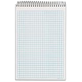 Tops Docket Gold Spiral Steno Book, Quadrille Rule, 6 x 9 Inches, White, 100 Sheets per Pad (63825)