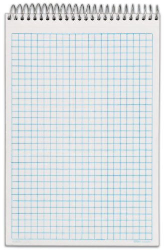 Tops Docket Gold Spiral Steno Book, Quadrille Rule, 6 x 9 Inches, White, 100 Sheets per Pad (63825) Tops Docket Gold Spiral Steno Book, Quadrille Rule, 6 x 9 Inches, White, 100 Sheets per Pad (63825)