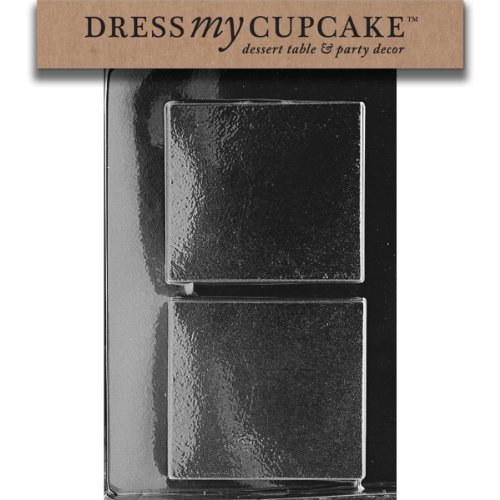 Dress My Cupcake DMCG026SET Chocolate Candy Mold, Plain Square Box, Set of 6