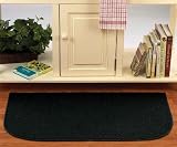 Solid Accent Rugs (20 X 36) BLACK