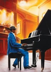The Piano Player - Art Poster (Artist: Magrini) (Size: 24" x 36")