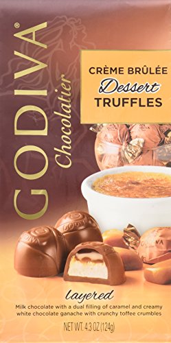Godiva Creme Brûlée Dessert Truffles 4.3oz (3-pack)