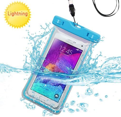 LG V10 Waterproof Bag, LG V10 Case, LG G4 Pro Case by iViva For Waterproof dirt proof snow proof for boating kayaking swimming hiking (Ocean Blue Waterproof)