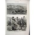 1879 ZULU WAR BLACKSMITH ASSEGAI KRAALS ZWAART PRINT
