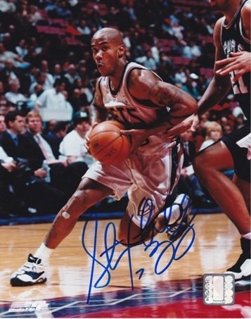 Stephon Marbury Autographed/Hand Signed New Jersey Nets 8x10 Photo