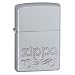 Zippo 24335 Classic Satin Chrome Zippo Scroll Windproof Pocket Lighter