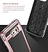 S7 Edge Case, Galaxy S7 Edge Case, SGM Premium Hybrid High ImpactShock Absorbent Defender Case With Anti-Slip Grip For Galaxy S7 Edge (Black + Rose Gold)