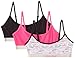 Calvin Klein Big Girls' Ck 3 Pack Fashion Crop Bras, Assorted, X-Large 16/18