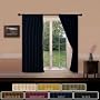 Energy Saving SOLID Insulated Blackout Drape 84"L SET -NAVY
