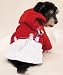 Dog Coat - Casual Canine Hooded Fleece Snowman Dog Jacket - Large
