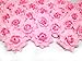 (100) Silk Pink Roses Flower Head - 1.75