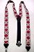 Confederate Flag Print Suspenders Braces Rebel Dixie
