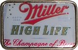 Hand Made Vintage Style MILLER HIGH LIFE Beer Can Belt Buckle
