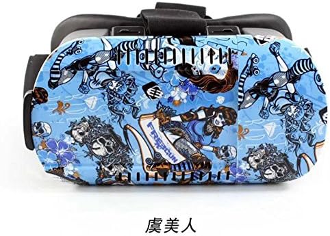 3D VR Virtual Reality Glasses Headset for 4.7~6 Inch Screen Phones iphone 6, iphone 6s iphone 6s plus Samsung LG Sony HTC, Nexus 6,Blue