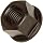 Grade 2 Low Carbon Steel Flange Nut, Zinc Plated Finish, UNF 2B Threads, 1-1/8"-7 Thread Size, 3/8" Width Across Flats