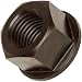 Grade 2 Low Carbon Steel Flange Nut, Zinc Plated Finish, Right Hand