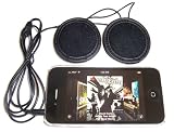 KOKKIA H10 (schwarze Kabel) Sport / Motorradhelm Kopfhörer (Stereo), guter Bass und laut - kann iPods/iPhones/iPads/MP3/CD/Bluetooth Empfänger Geräte mit 3,5 mm Audio-Buchse anschließen. Für den normalen als auch Draufgänger, Extremsport, Skifahrer, Snowboarder, etc Helm Nutzer.
