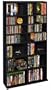 Atlantic Oskar 38435491 544 CD/276 DVD/BluRay/Games Wood Cabinet