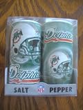 Miami Dolphins NFL Tailgate Salt and Pepper Shakers
