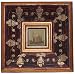 Disctinct Antique Style Wooden Framed Fleur De Lis Mirror 3"x3" (Shown Here as picture Frame)