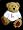 www.ausstellungssystem.com - Teddy Bear mit T-Shirt mit der Grafik: K�rper zeigen Leute Individuums Personen Person Menschen Ausstellung Einzelpersonen Frau menschlich Hund