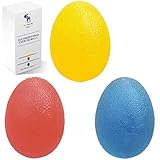 The Friendly Swede Egg Shaped Hand Exercise Balls (Set of 3 Resistance Levels)