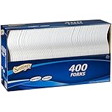 Settings Forks 400 Count Disposable Plastic White