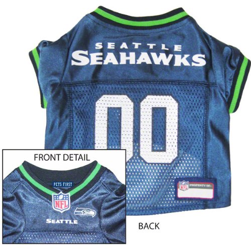 seattle seahawks dog pet mesh game jersey LG 20-24