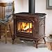 Napolean Fireplaces 1100CN-1 EPA Approved Cast Iron Wood Burning Stove - Majolica Brown