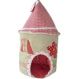 Pretty Mouse House and 2 Soft Toy Mice