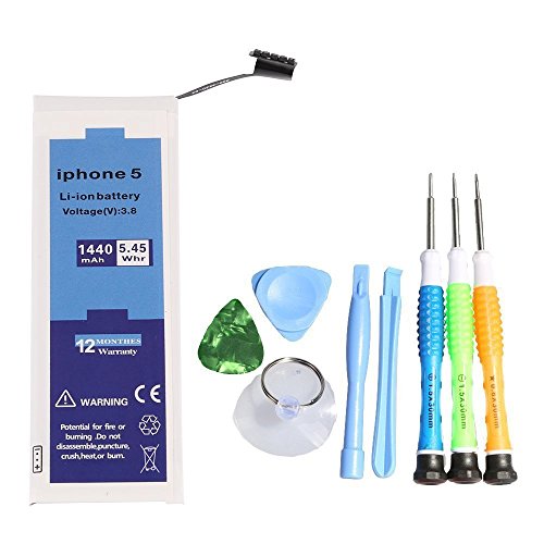 WeFix iPhone 5S LCD Display Touch Screen Glass Digitizer Assembly With Spare Parts (Home Button & Camera & Flex Cable) White &One Year Warranty