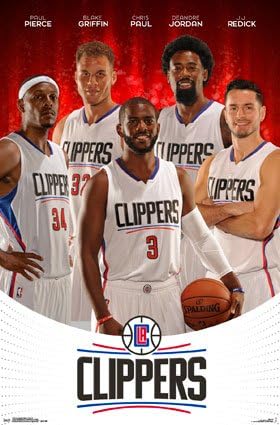 Los Angeles Clippers Team NBA Basketball Sports Poster 22x34