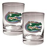NCAA Florida Gators Two Piece Rocks Glass Set