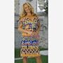 Designer Print Cruise Sundress Dress