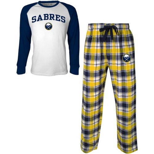 Concept Sports Buffalo Sabres Legend Thermal Shirt And Flannel Pants Set Medium