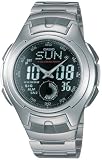 Casio Men's Core AQ160WD-1BV Silver Stainless-Steel Quartz Watch with Digital Dial