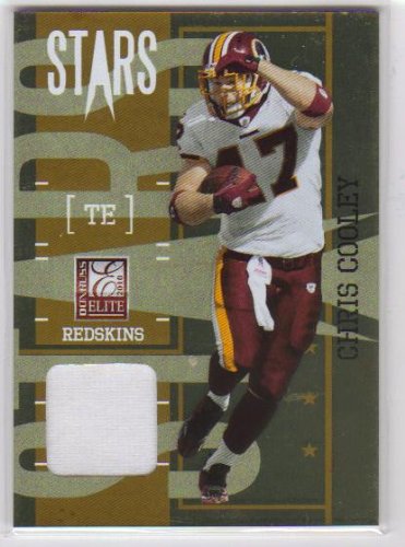 2010 Donruss Elite Stars Jerseys Gold #3 Chris Cooley - Washington Redskins (Piece of Authentic Jersey - Serial #d to 299) (Football Cards)