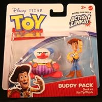 Disney / Pixar Toy Story 3 Exclusive Action Links Mini Figure Buddy 2Pack Chuckles Hat Tip Woody