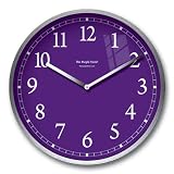 Purple Stainless Steel Wall Clock