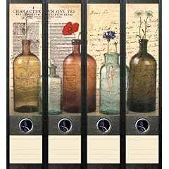 File Art - Design Etiketten - Motiv Bottles - breit
