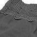 Anzermix® Women's Fleece Cable Knitted Liners Rain Boot Socks (S, Gray)