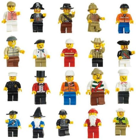 Lot of 10 Random of New Mini figures Figures Men People sealed bag, US SELLER!